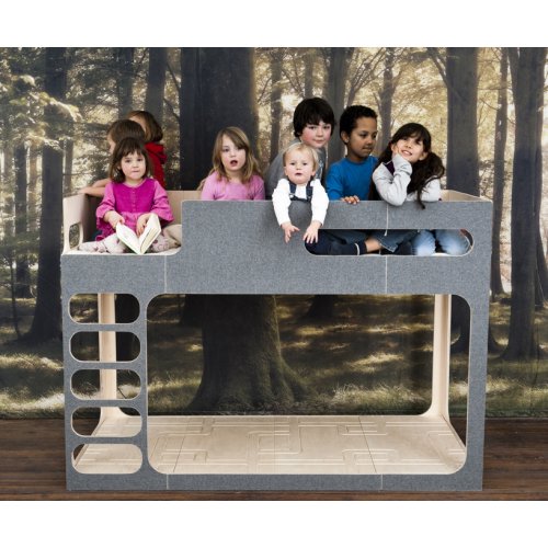 Amber in the Sky - Lit superposé - Gris